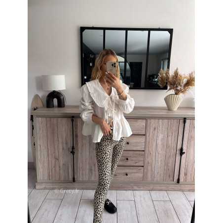 jean slim skinny leopard léopard pantalon push up été printemps 2024 mode grecy tenue ootd outfit look