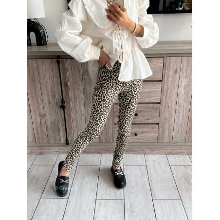 jean slim skinny leopard léopard pantalon push up été printemps 2024 mode grecy tenue ootd outfit look