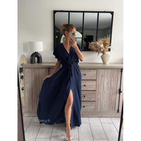 Robe fluide soiree sale