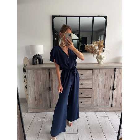 Robe mariage bleue marine sale