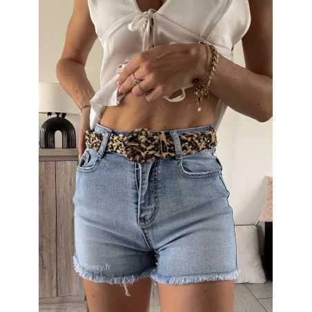 Ceinture leopard tressée grecy mode tendance accessoires zara mango