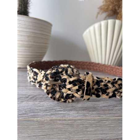 Ceinture leopard tressée grecy mode tendance accessoires zara mango