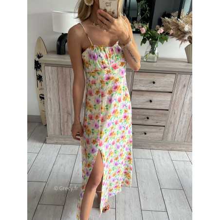 robe longue fleurie bridgeront house of cb grecy mode tendance look été 2024