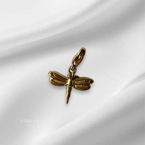 Charm libellule mousqueton interchangeable 1cm