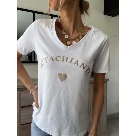 t-shirt blanc attachiante grecy look tenue mode tendance