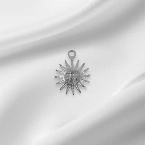 Charm petit soleil 1,6cm argenté