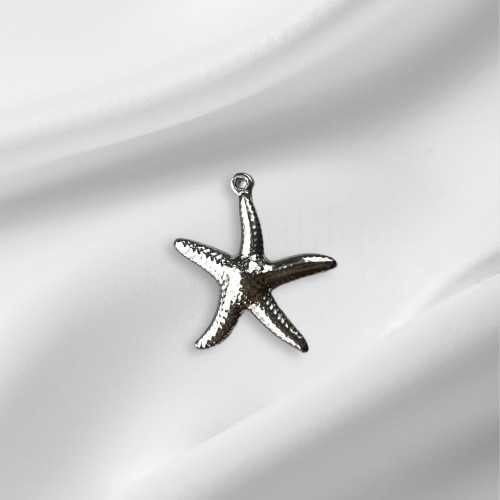 Charm étoile de mer 2,2cm argenté