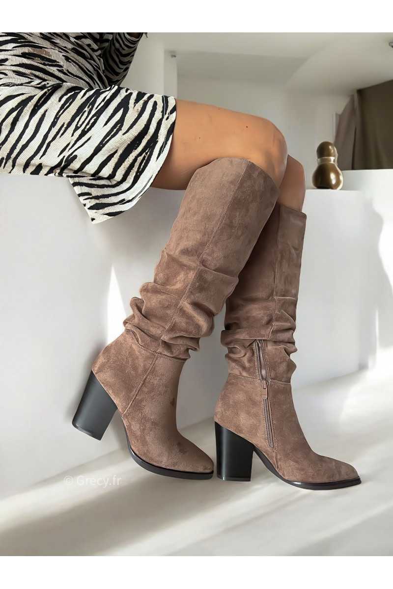 Bottes en suedine on sale