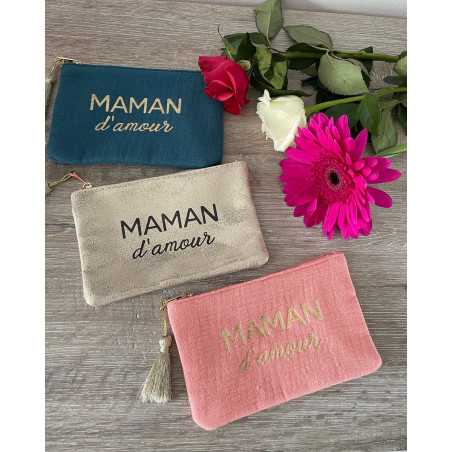 pochettes gaze de coton maman d'amour